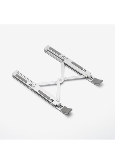 Fiigo Laptop Standı Katlanabilir Çok Fonksiyonlu Metal Silver 1