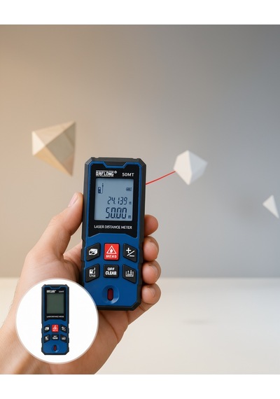 Lazer Ölçüm Cihazı 50 Metre Alan Ve Mesafe Hesaplama Diğer