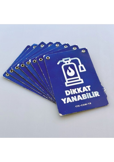 Isg Alüminyum Uyarı Levhası Seti 13x18cm, 8 Adet