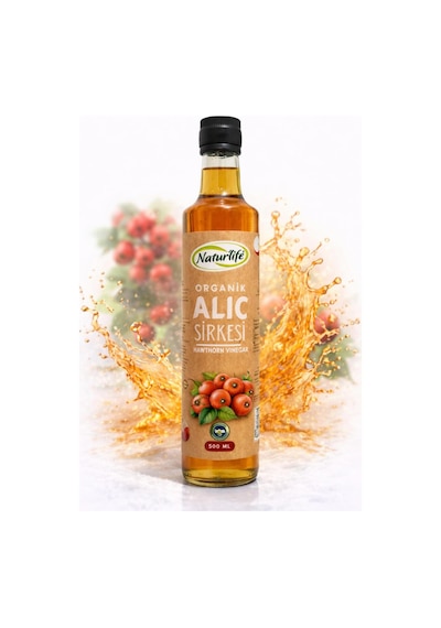 Organik Alıç Sirkesi 500 Ml Doğal Fermantasyon
