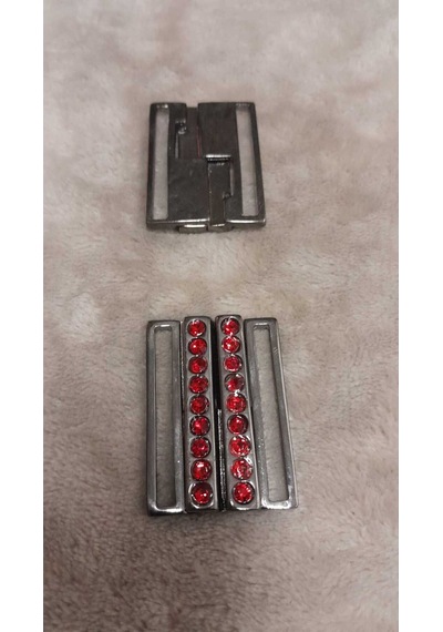 Sıyah Nıkel Kaplama Taşlı Toka İç Kemer Genişlik 3,5 Cm Dış Ölçü /4x3 Cm 1 Adet