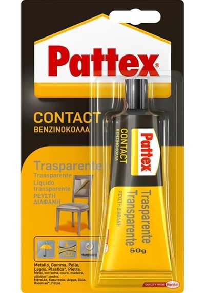 Pattex Contact Metal Plastik Cam Yapıştırıcı Şeffaf 50Gr