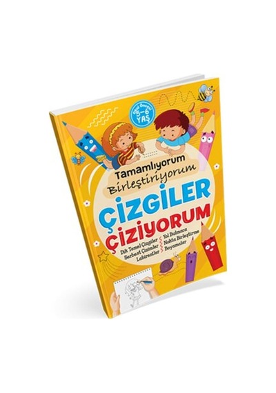 Tamamlıyorum Birleştiriyorum Çizgiler Çiziyorum 5 - 6 Yaş- Ema Çocuk