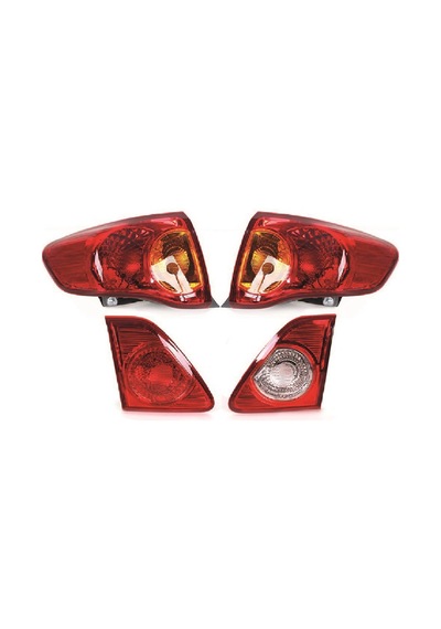 Toyota Corolla Uyumlu Stop Lambası Dış+İç Sağ-Sol Takım 2007-2009