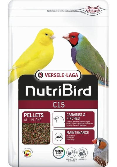 Nutribird C15 Kanarya Pelet Yem 3 Kg, 808-422106