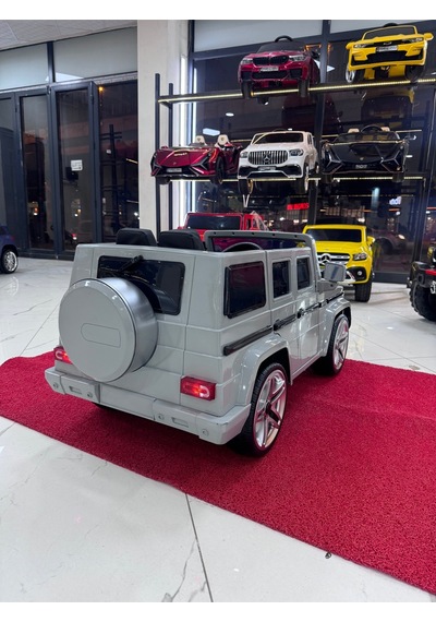 Poyraz Akülü Yumuşak Lastikli G65 12v 0-6yaş Özel Plaka Gümüş