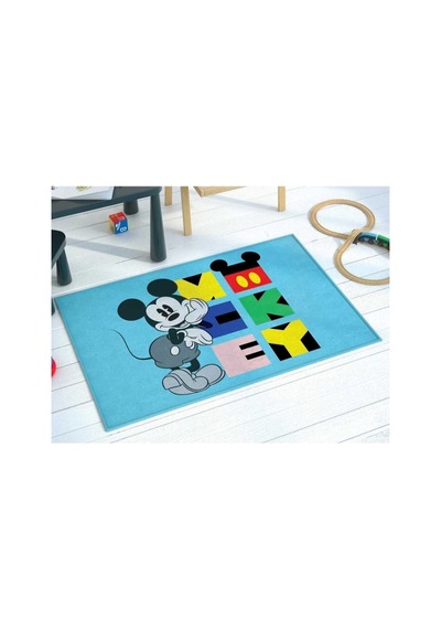 Mickey Mouse Halı 80 120 Mavi