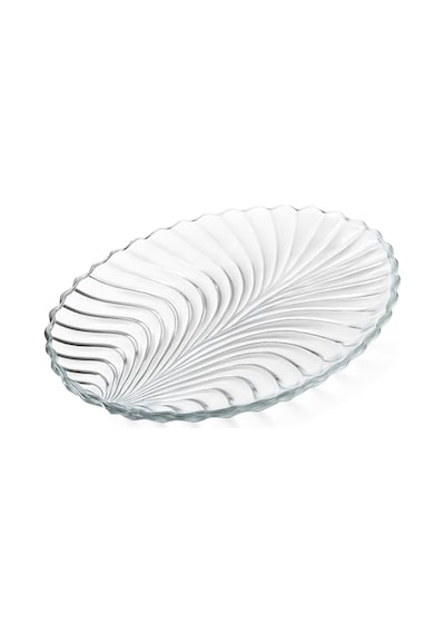 6'li Oval Desenli Cam Kase Sunum Seti Şık Ve Dayanıklı Çerezlik, Tatlı Kasesi, Meze Ve İkramlık Sunum Tabakl Diğer