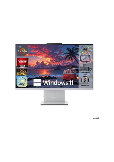 Lenovo IdeaCentre 3 27ARR9 F0HQ00ADTR-0013 R7-7735HS 32 GB 2 TB SSD 27" W11P AIO Masaüstü Bilgisayar