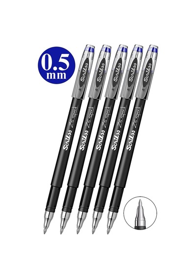 Mavi Pilot Kalem Speed 25 5 Adet Scrikss Pilot Kalem 0.5mm Roller Uçlu Pilot Kalem İnce Uçlu Likit Mürekkepli Pilot