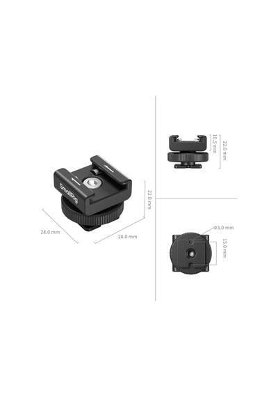 Smallrig - 4822 Cold Shoe Mikrofon Bağlantı Aparatı
