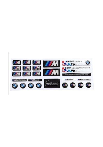 Bmw & Bmw M 27 Parça Damla Sticker Seti