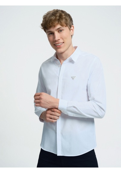 Slim Fit Erkek Gömlek U.kol Beyaz