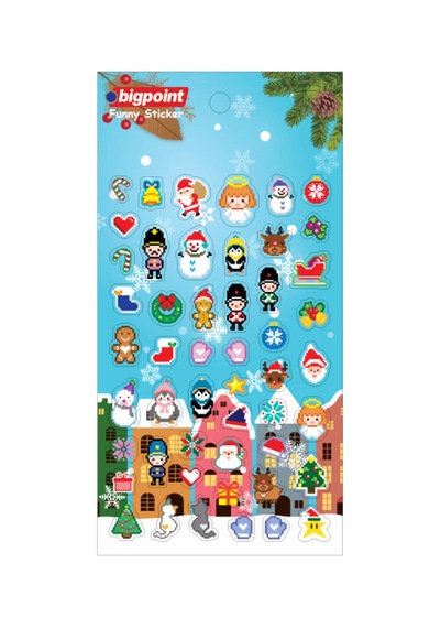 Bigpoint Sticker Piksel X-mas X 15 Adet
