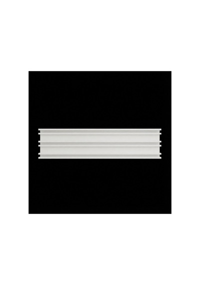 Alüminyum Üç Kanallı Metal Perde Kornişi - Ultra Dayanıklı Üçlü Korniş Beyaz120cm - 856870529 Beyaz120cm