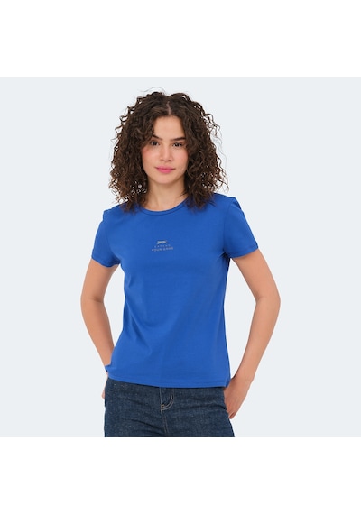 Slazenger VIRAJ Kadın  Saks Mavi Tişört