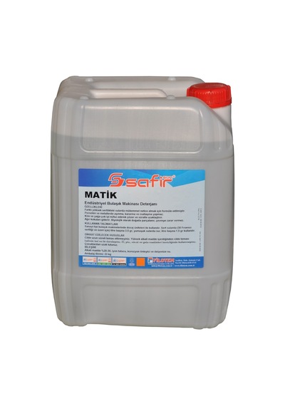 Safir Matik Endüstriyel Bulaşık Makinesi Deterjanı 23 L