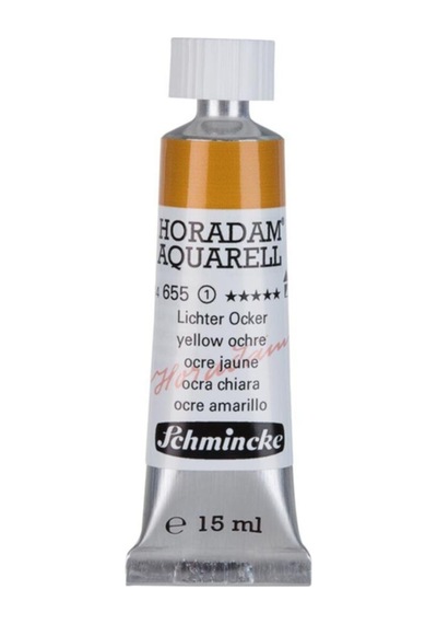 Schmincke : Horadam Aquarell Artist Sulu Boya : 15 Ml Tüp : Seri 1 655 Yellow Ochre