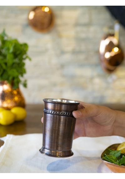 Bakır Julep Kokteyl Bardağı Oksitli Renk