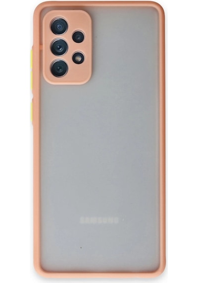 Samsung Uyumlu Galaxy A52 Kılıf Montreal Silikon Kapak Pembe