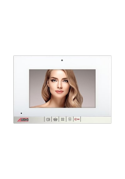 Audio 001148 Görüntülü Diafon 7 İnç Mekanik Buton Beyaz Gd-22