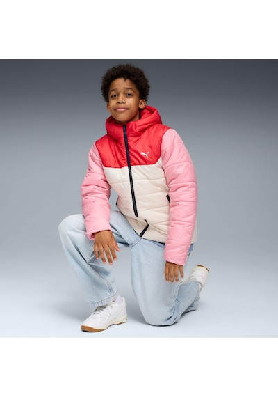 Puma Essentıals Genç Kapüşonlu Mont 685226 87 Beyaz