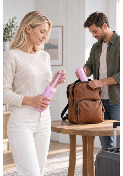 Tıcaro Pb-01 Portatif Taharet Şişesi, Manuel, 380 Ml, Lila