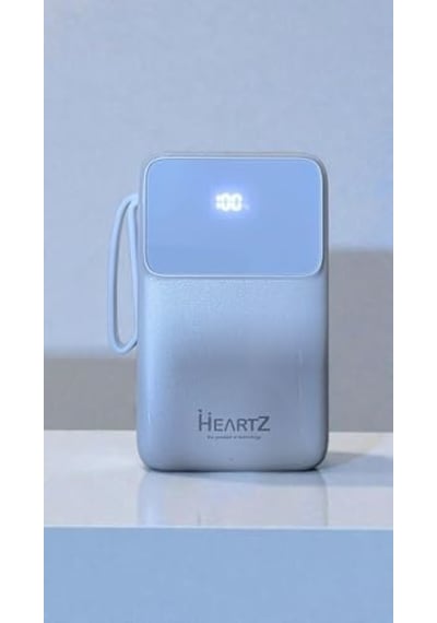 H28 10000 Mah Power Bank Pd 20w Ve Usb 22.5w Fast Hızlı Şarj Dahili Type C Ve Lightning Kablolu Dünya Standartlarına Uygun Polymer Batarya Birebir Amper Lcd Göstergeli Powerbank