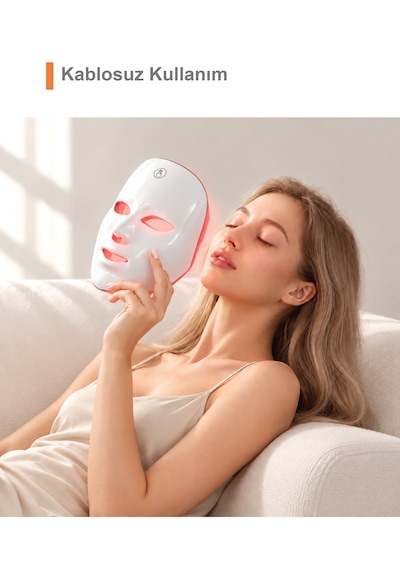 Touchbeauty Tb2385w 7 Renkli Led, Sıkılaştırıcı Ve Terapi Yüz Bakım Maskesi