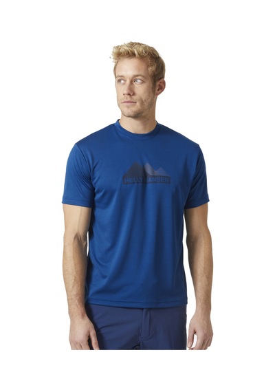 Helly Hansen Hh Tech Graphıc Erkek T-Shirt Deep Fjord 001