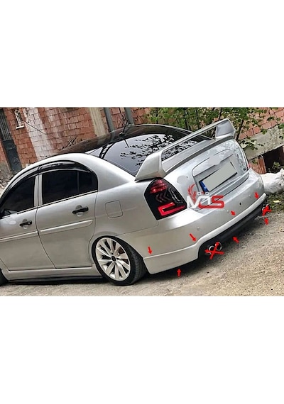 Hyundai Accent Era Arka Tampon Eki Karlık Fiberglass Boyasız