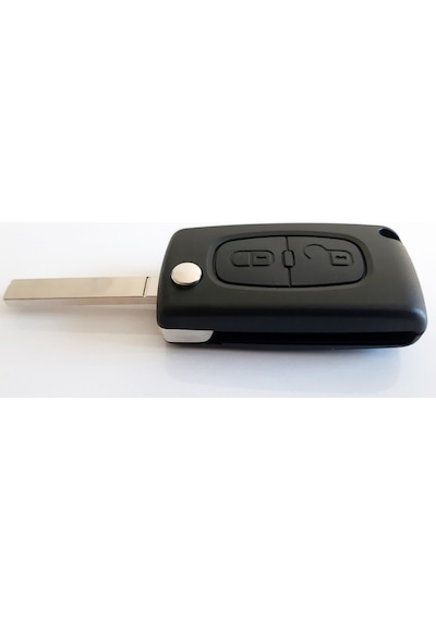 Peugeot 2 Butonlu Sustali Kumanda Kabi Pil Yatakli Logolu 398889445