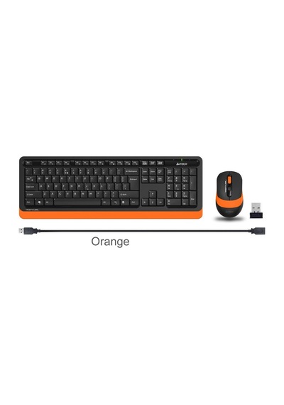 A4 Tech Fg1010 2.4G Turuncu Q Fn-Mm Klv+Optik Mouse Set - 556717989