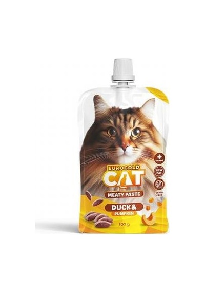 Eurogold Cat Et Ezmesi Ördek Balkabaklı Kedi Ödül Maması 100 G