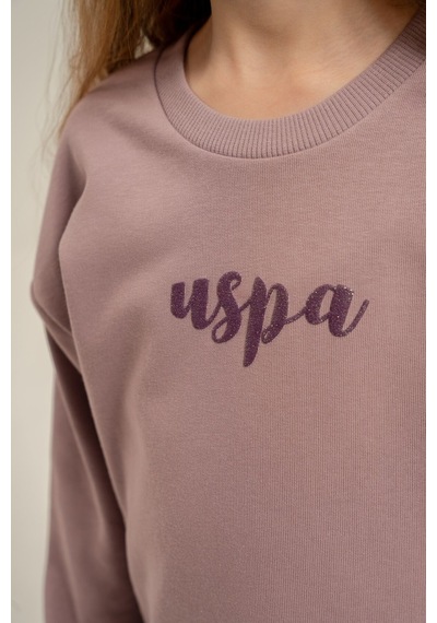 U.S. Polo Assn. Kız Çocuk Baskılı Mavi Uzun Kol Eşofman Takımı Us2731-c-v1 Us2731-c-v1