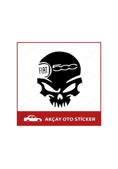 Fiat 500 Sticker Fiat Oto Sticker Araba Sticker Arma