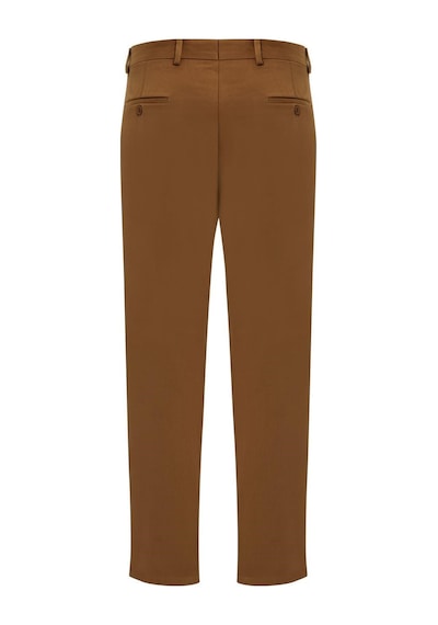 Plus Scorpion Erkek Slim Fit Klasik Kumaş Pantolon Dar Kesim, Günlük Ve Ofis Kullanımına Uygun Şık Tasarım Taba