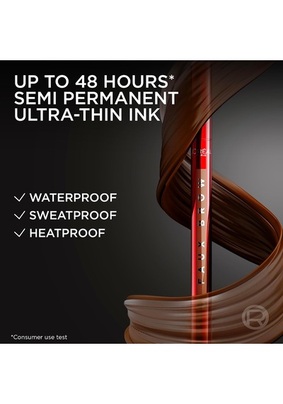 Infaillible Faux Brow Ultra İnce Uçlu Kaş Kalemi - Light Brunette Çok Renkli