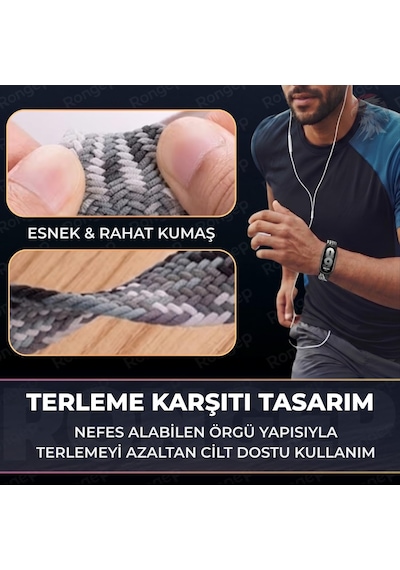 Lexroo Xiaomi Mi Band 10/9/8 İle Uyumlu Kordon Manyetik Toka Meka