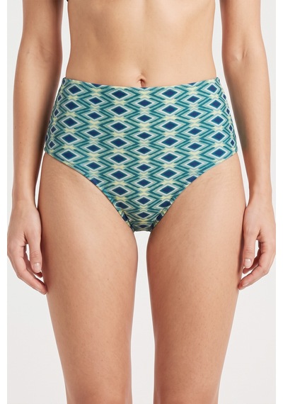 Loya Kadın Mavi Azure Yüksek Bel Tek Alt Bikini