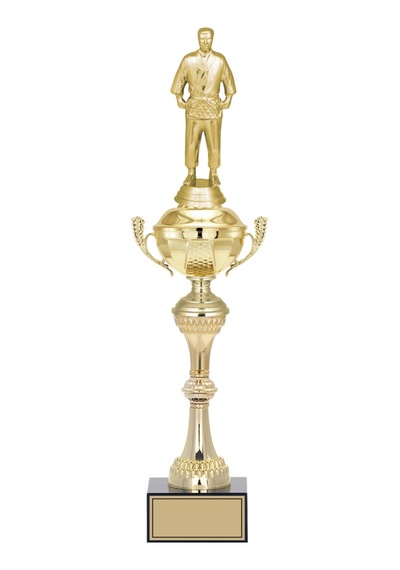 Odak Kupa - Figürlü Kupalar - Judo / Karate Figürlü Kupalar Fg-062 B - 48 Cm Altın - Beyaz