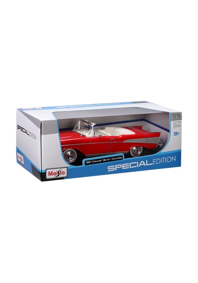 1957 Chevrolet Bel Air Convertible Model Araba 31476 Kırmızı