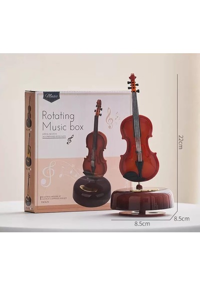 Mr Keman Müzik Kutusu Klasik Kurmalı Dönen Müzik Kutusu Masaüstü Dekorasyonu İçin Doğum Günü Düğün Hediyesi Diğer