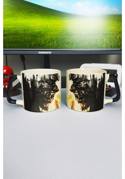 Dying Light Baskılı Seramik Lüks Kupa 1 Adet Özel Siyah Kulp Dalga Kulp V1d Çok Renkli