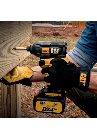 Cat Dx12k.2 18volt/4.0ah Li-ion Çift Akülü Kömürsüz Profesyonel Şarjlı Darbeli Matkap + Dx71.2 Kömür