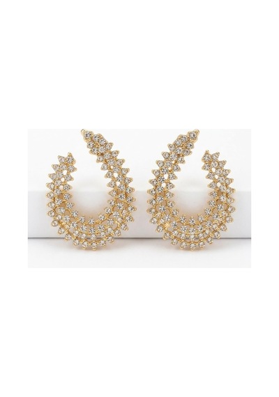 Gold Taşlı Kadın Küpe Altın - 930046334 Altın