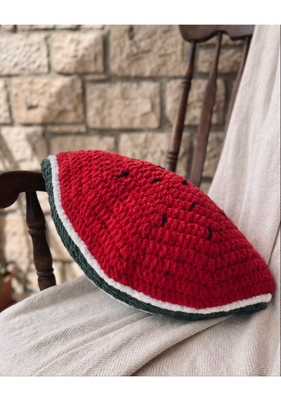 Watermelon Cuhion Yastık Kırlent Kırmızı - Yeşil