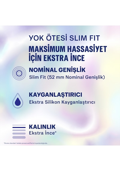 Durex Yok Ötesi Slim Fit İnce Prezervatif 20'li + Aloe Vera Kayganlaştırıcı Jel 200 ML