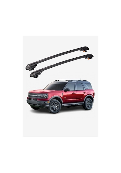 Ford Bronco Sport 2021-sonrası Trx1 Thunder Carrier Kilitli Ara Atkı Taşıyıcı Tavan Barı Siyah