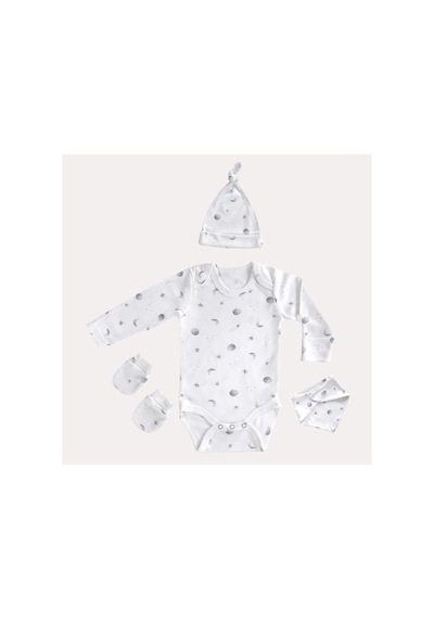 Mama Padre Luna Tierra Yenidoğan Mini Set - 4 Parça Renkli - 861047004 Renkli